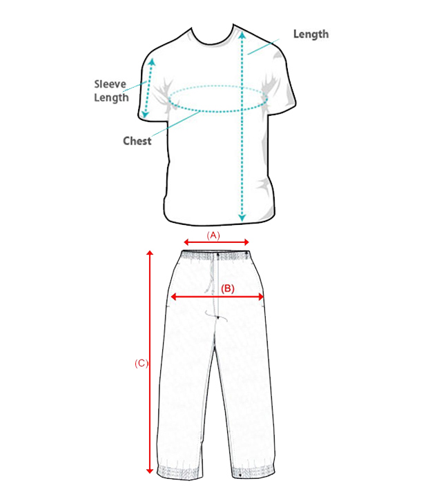 Fort Collins - Size Chart